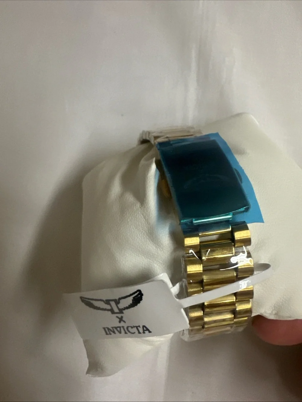 Invicta Gold-Tone Bracelet Watch with Silver Dial